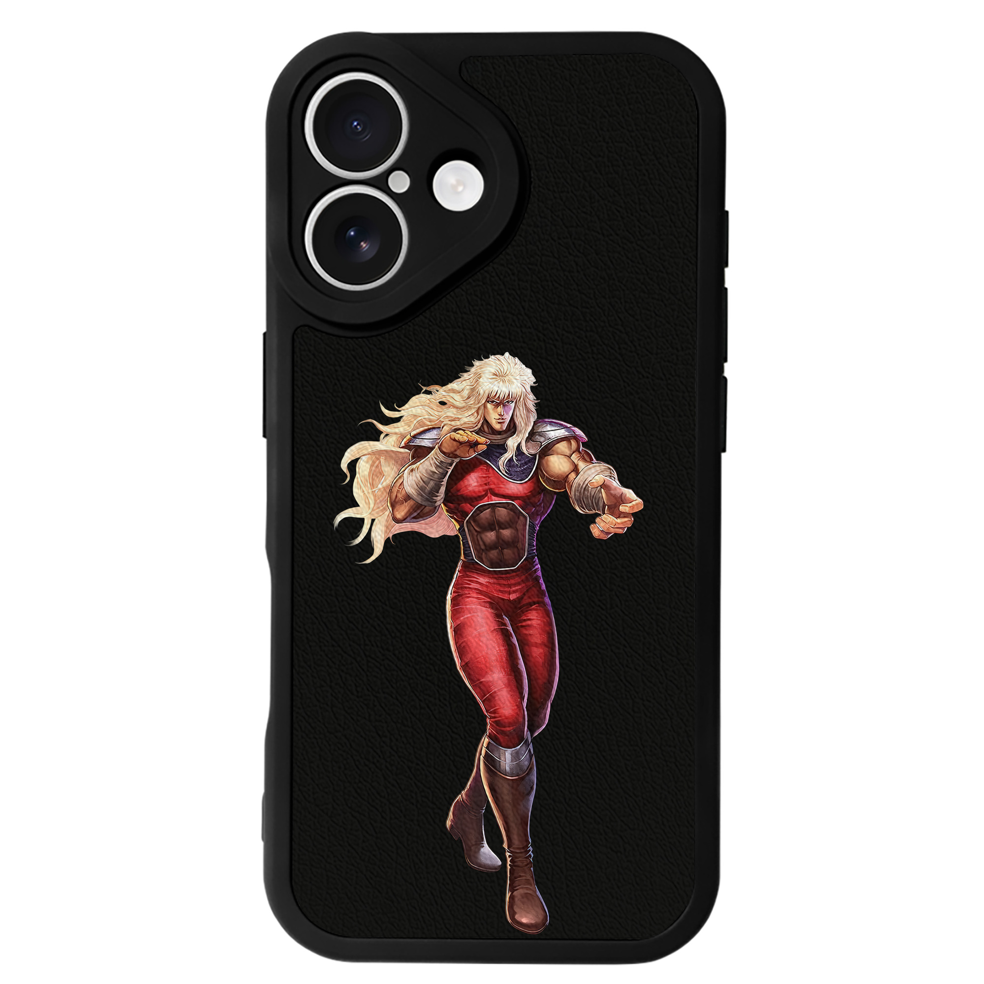 （画像用） 北斗の拳 Fist of the North Star 【iPhone 16シリーズ対応】シリコンスマホケース（レザー調） 材質：シリコン